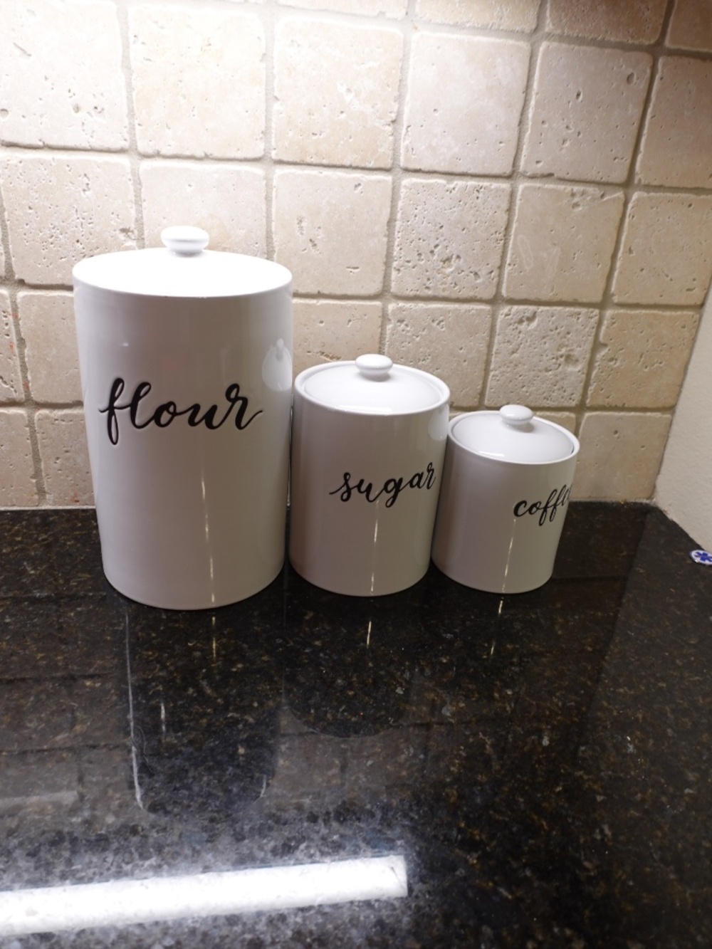 Kitchen Coffee, Flour, and Sugar containers. - Picture 5 of 5